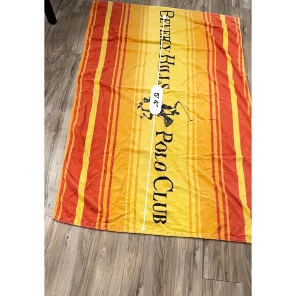VTG Beverly Hills Polo Club Equestrian Stripped Beach Towel 36"x 70" Pool Resort - Picture 8 of 12